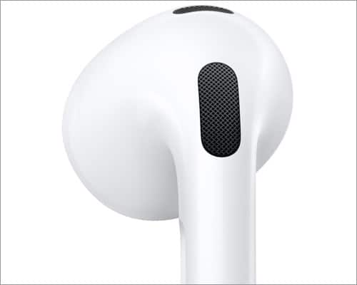 AirPods 3 vs. AirPods Pro mic mesh to stop wind disruption