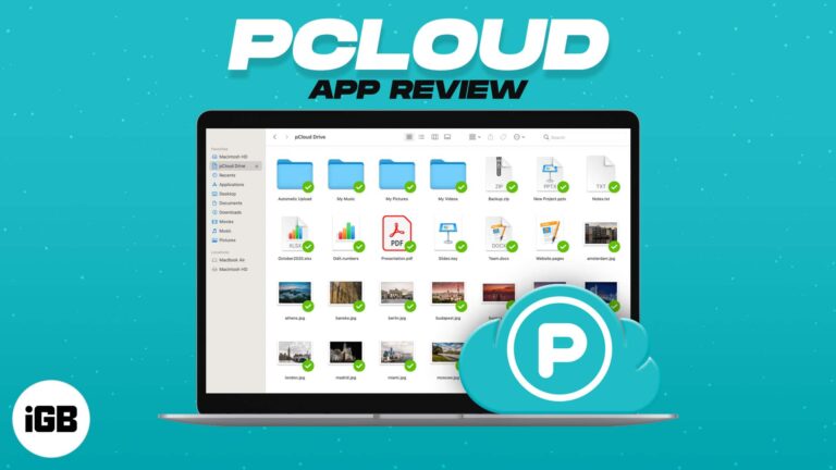 Pcloud storage store and manage files on iphone