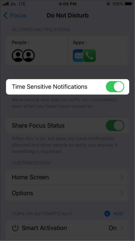 What are Time Sensitive Notifications on iPhone
