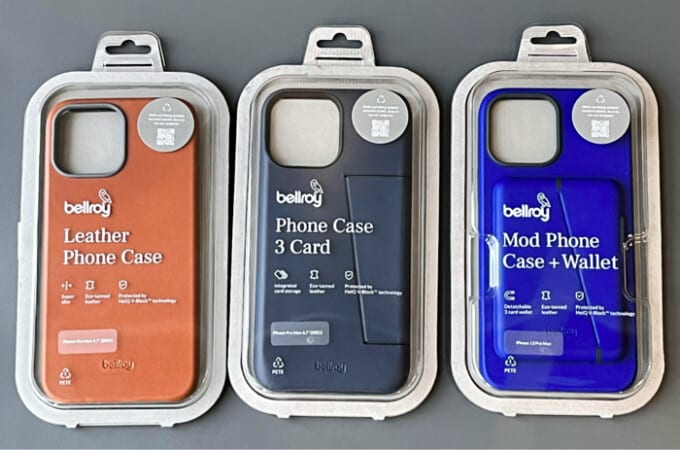 Design and features of Bellroy leather cases for iPhone 13 series