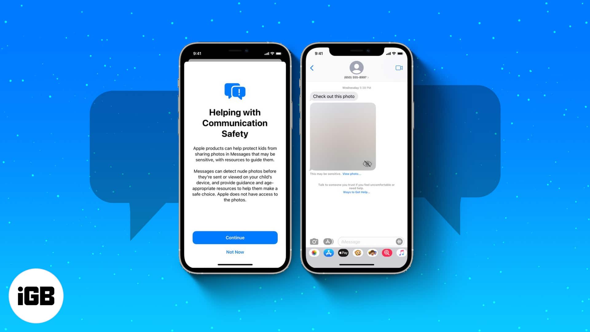 How to enable communication safety in ios 15