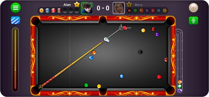 King of Billiards pool game for iPhone and iPad