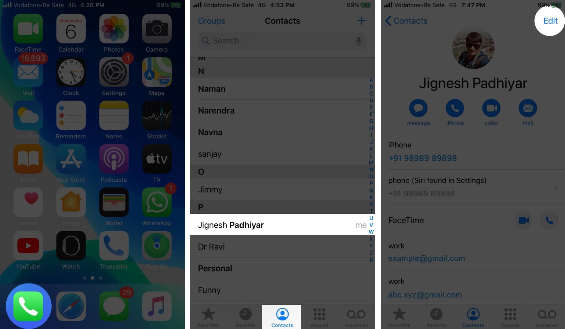 how to make contact photo full screen when calling