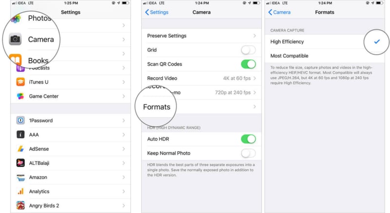 Optimize Storage With High Efficiency on iPhone