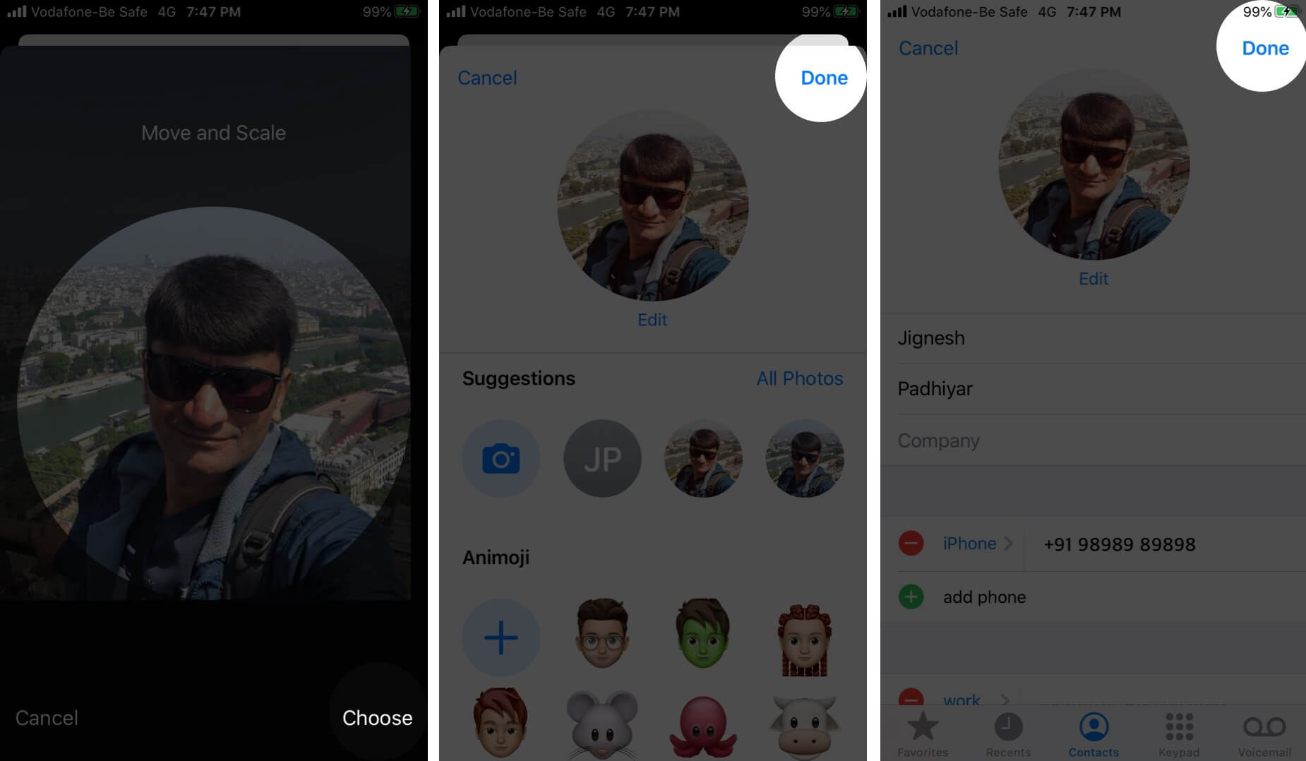 How to get full screen contact picture for incoming iPhone calls - 7