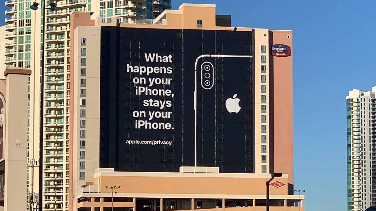 Apple Billboard on Privacy Outside CES