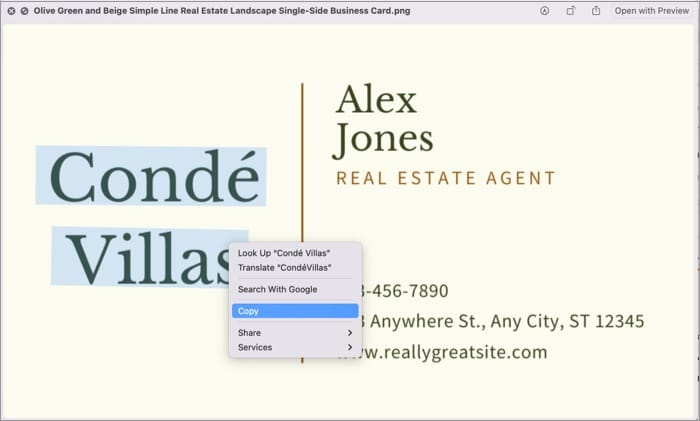 How To Use Live Text On Mac Running MacOS Monterey IGeeksBlog