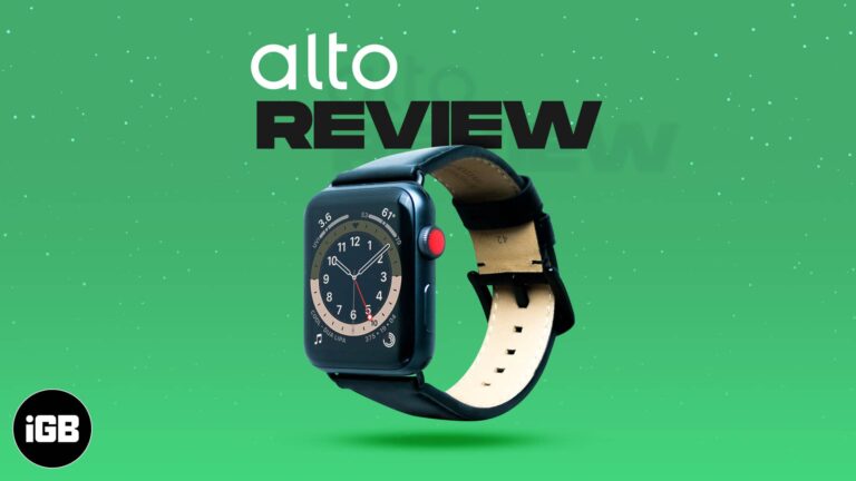Alto Apple Watch leather band review: Timeless elegance