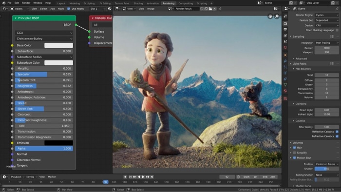 Blender animation software for Mac