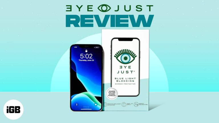 EyeJust blue light blocking screen protectors for iPhone