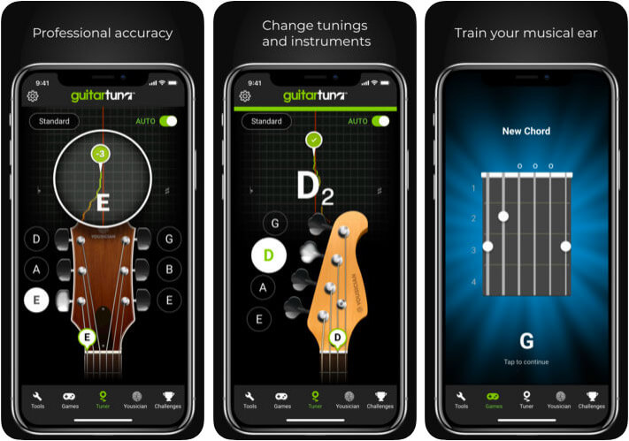 GuitarTuna iPhone and iPad App Screenshot