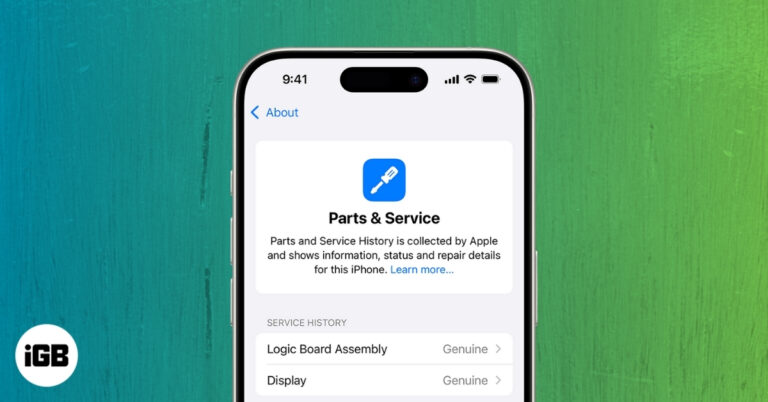 How to See Parts and Service History on iPhone
