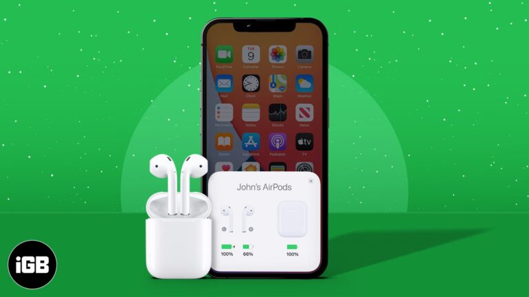 How to check the battery level on airpods and their charging case