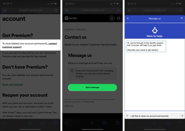 How to delete your premium Spotify account on iPhone