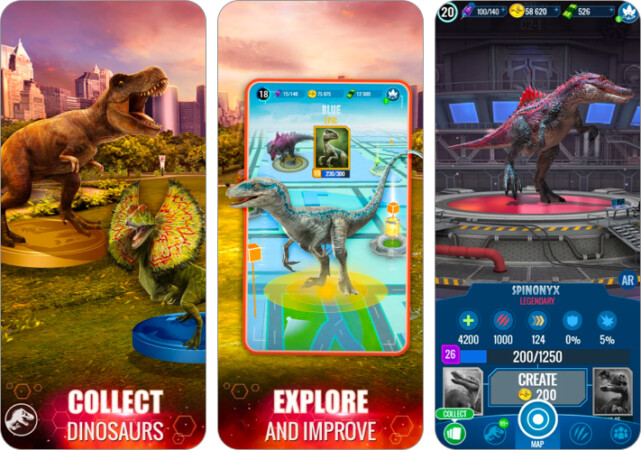 Jurassic World Alive Pokemon Go alternative for iPhone