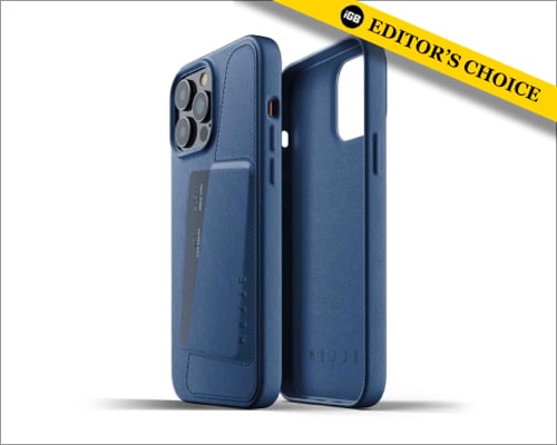 Mujjo full leather wallet case for iPhone 13 Pro Max