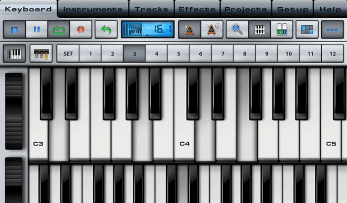 Music Studio iPhone and iPad App Screenshot