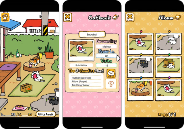 Neko Atsume Pokemon Go alternative for iPhone