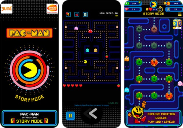 PAC-MAN retro game for iPhone and iPad