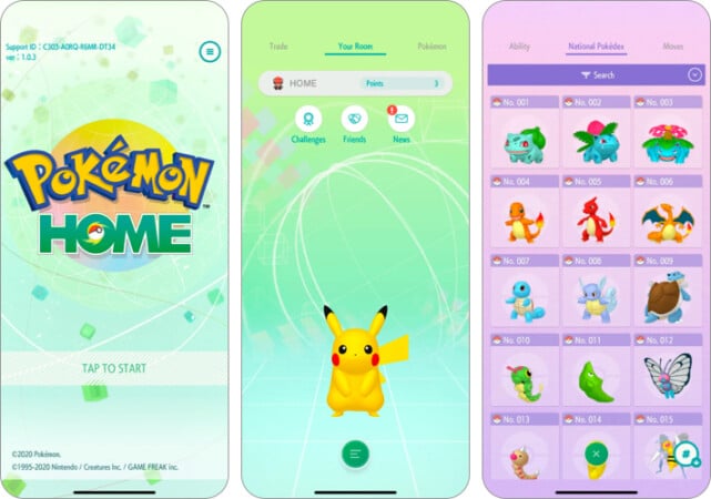 Pokémon HOME game for iPhone and iPad