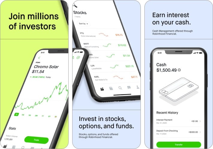 Robinhood-best-cryptocurrency-apps-for-iPhone-screenshot