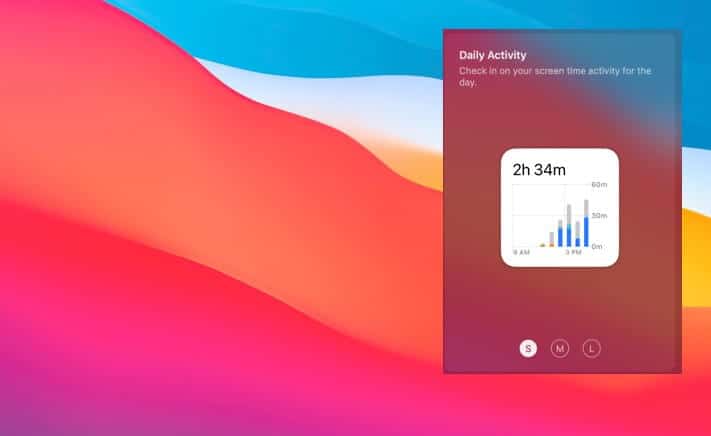 Screen Time Widget for macOS