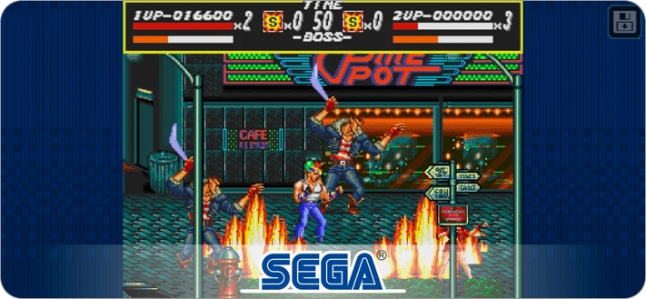 Streets of Rage Classic retro game for iPhone and iPad