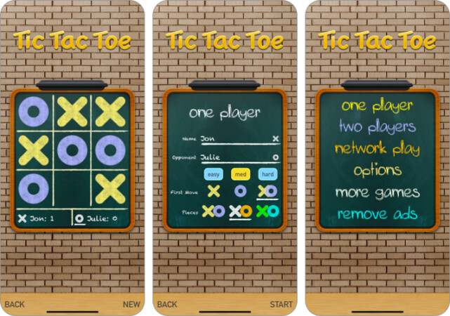 Tic Tac Toe family game on iPhone and iPad