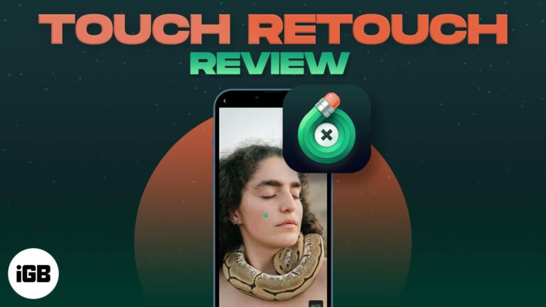 Touchretouch iphone app review