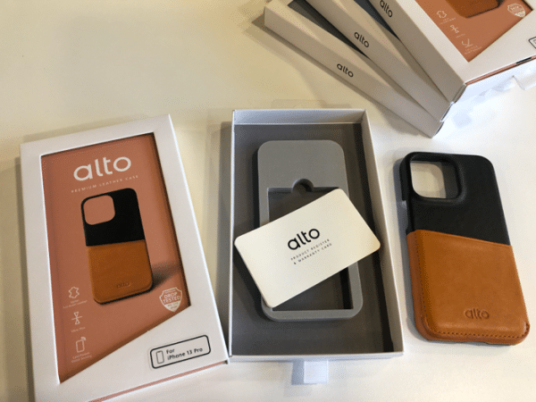 alto iphone 13 pro metro leather wallet case