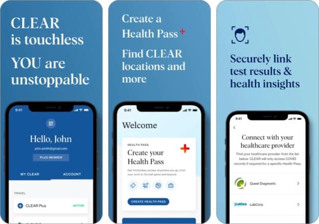 clear covid vaccination app