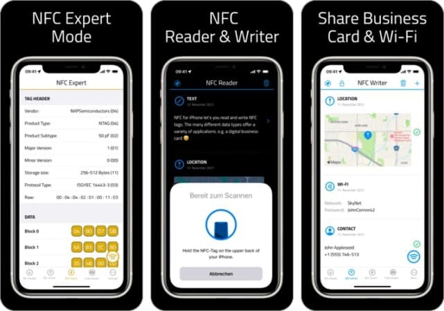 nfc for iphone app screenshot