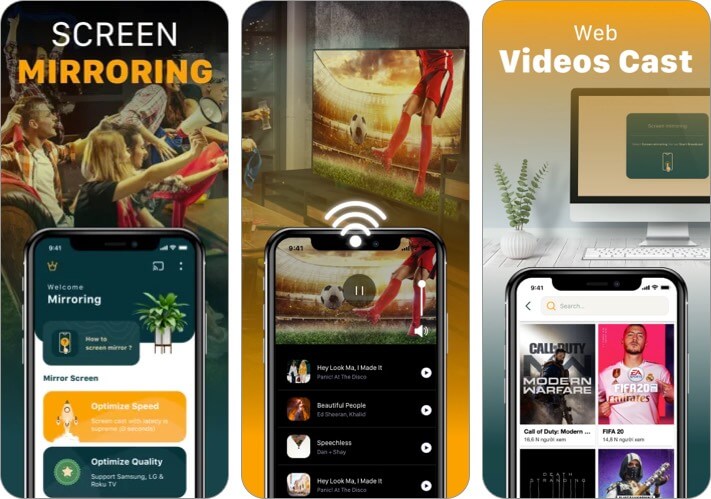 Screen Mirroring TV Cast iPhone and iPad App Screenshot