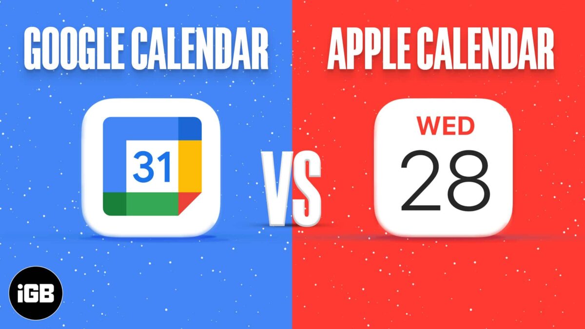 Apple calendar vs google calendar