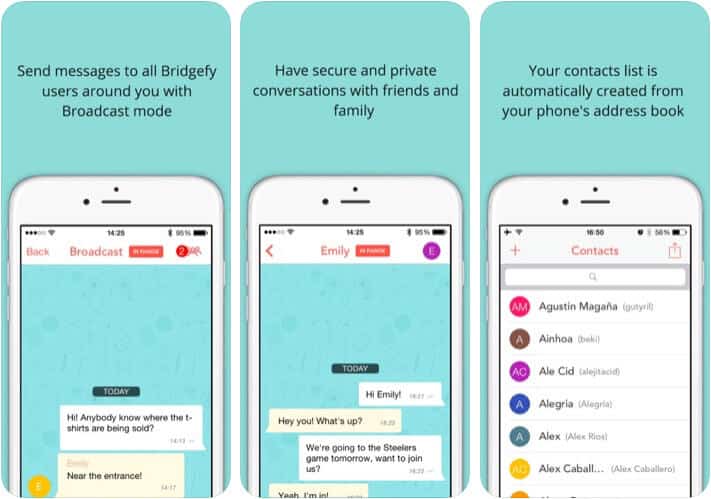 Bridgefy Offline Messaging iPhone App