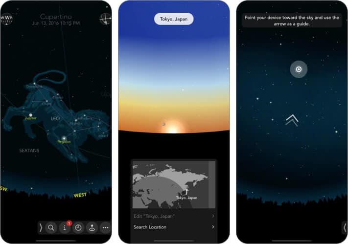 Classic Sky Map 2 Stargazing iPhone and iPad App Screenshot