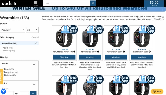 Decluttr place to buy refurbished Apple Watch