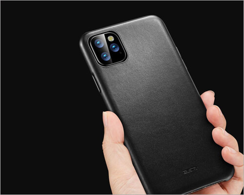 ESR Real Leather Wireless Charging Case for iPhone 11 Pro Max