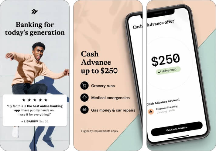 Empower Cash Advance Banking iPhone App