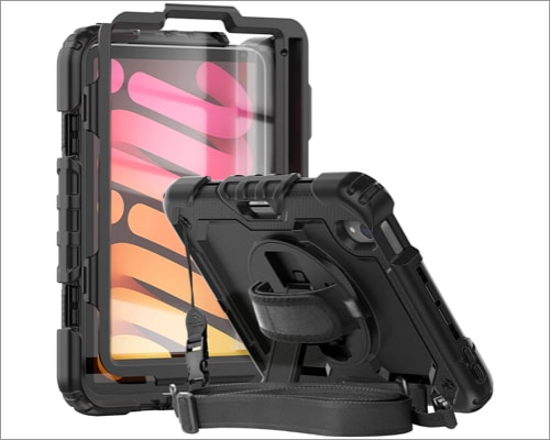 Best rugged cases for iPad mini 6 in 2024 Herize iPad Mini 6 Case with Screen Protector