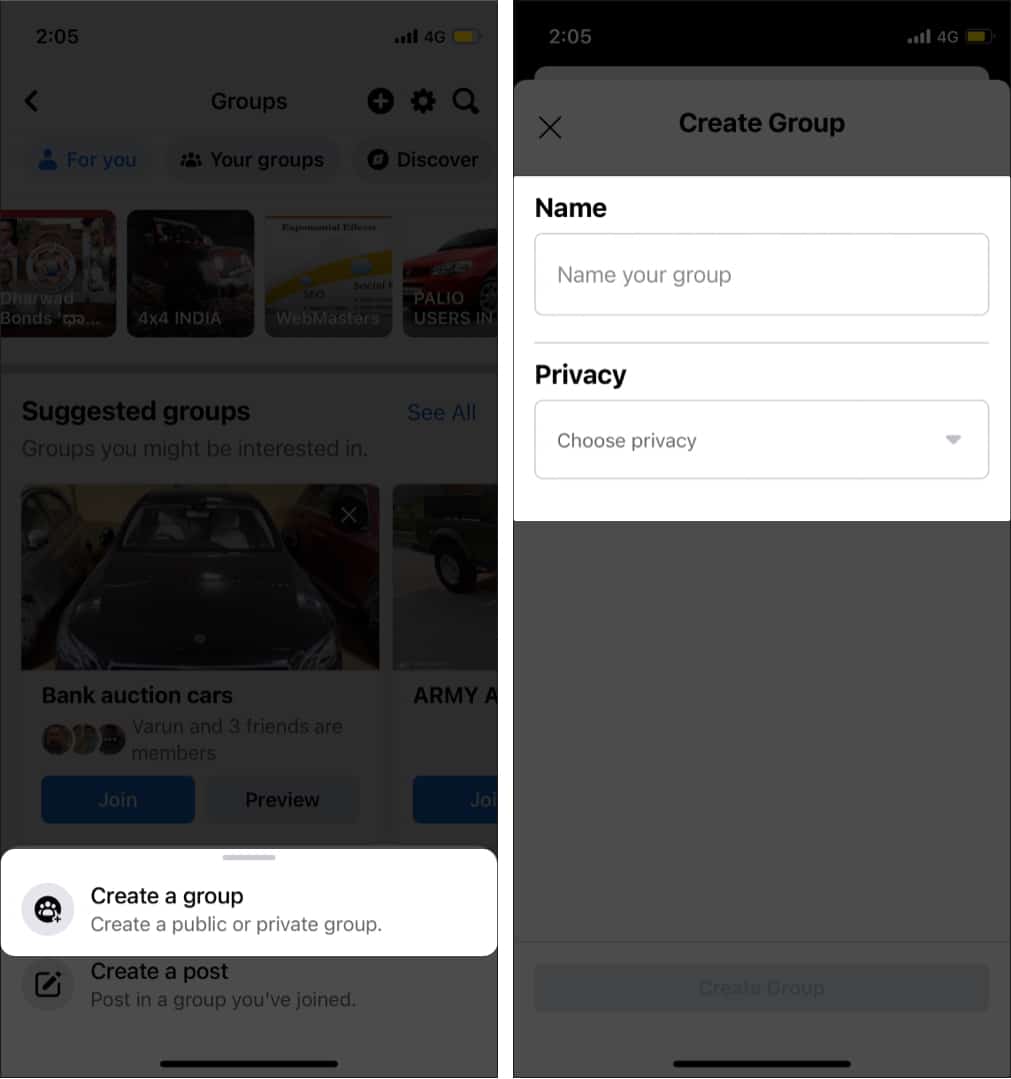 How to create a Facebook memorial group