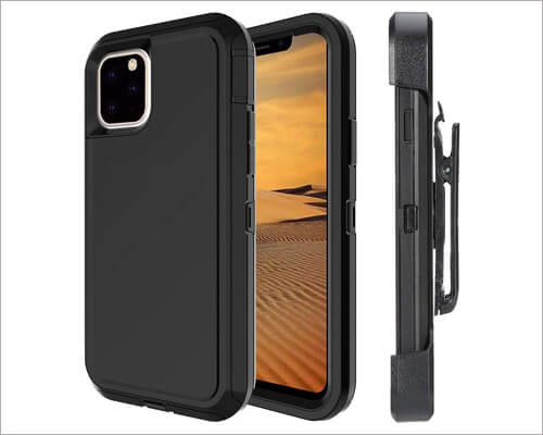 Ly Lanos iPhone 11 Pro Max Belt Clip Holster Case