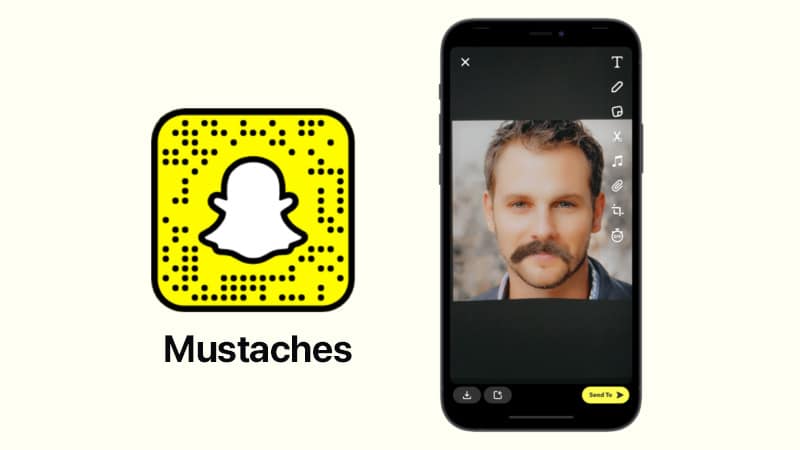 Mustaches by Snapchat filter