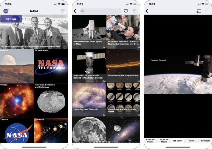 NASA stargazing iPhone and iPad App Screenshot