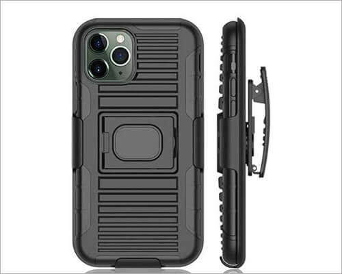 Nakedcellphone Belt Clip Holster Case for iPhone 11 Pro