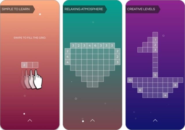 Orixo relaxing puzzle game iPhone iPad