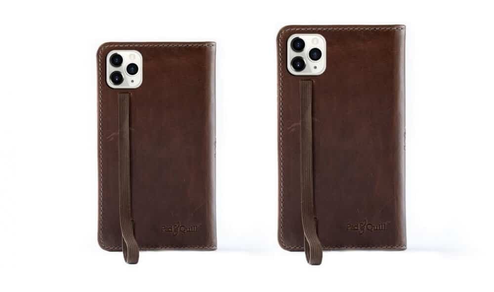 Pad & Quill Leather Book Case With Wooden Frame for iPhone 11 Pro Max