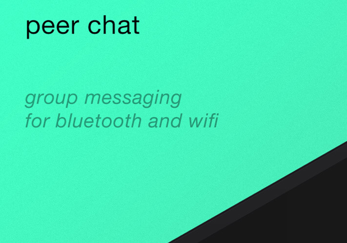 Peer Chat Offline Messaging iPhone App
