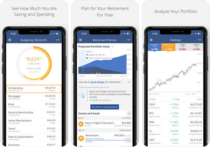 Personal Capital iPhone and iPad App Screenshot