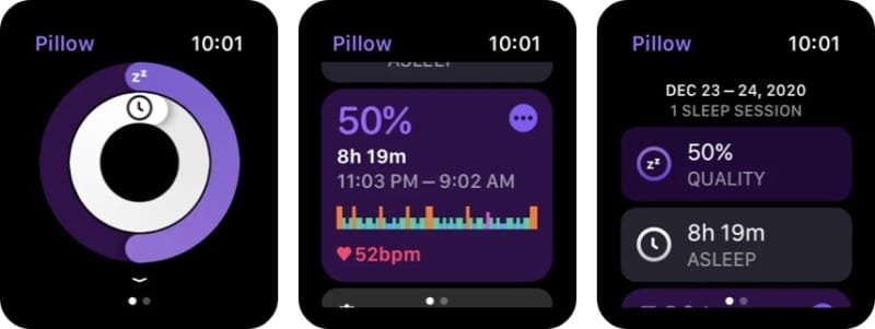 Pillow Sleep Cycle Tracker Apple Watch app